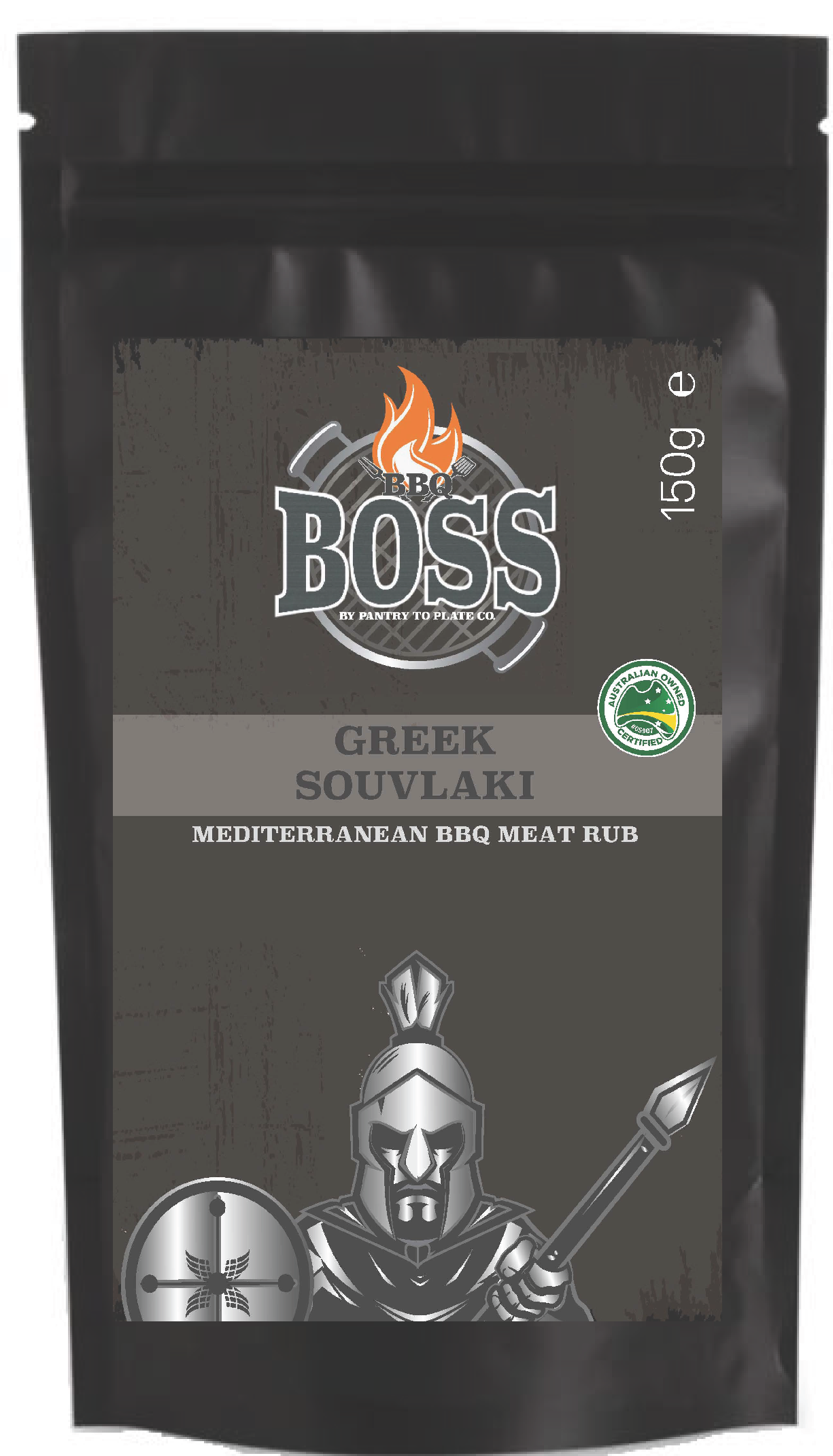 BBQ BOSS GREEK SOUVLAKI MEAT RUB POUCH